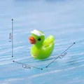 Miniature green tennis duck figurine for DIY garden decoration, 1.7cm tall - Tennis Style / 1.7x1.2x1.7cm / 1# Tennis Duck