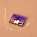 Μικρογραφία κορνίζας Halloween για κουκλόσπιτο με χαριτωμένο φάντασμα και κολοκύθα - Διακοσμητικό Κορνίζα Φωτογραφίας Ξωτικού (C3849/C3572) / 3x2.3x0.4cm