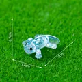 Petite figurine décorative axolotl bleu pailleté pour micro-paysage DIY, 2cm long - Axolotl Bleu