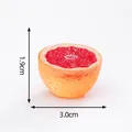 Luminous miniature half-cut fruit DIY ornament for micro landscape decoration 3cm - Blood Orange Shape / 1.9cm x 3.0cm / Blood Orange
