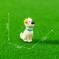 Cute tiny dog figurine for DIY garden landscaping, white and orange, 2.6cm height - Jack Russell Terrier Style 3 / Jack Russell Terrier