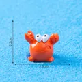 Figurine de crabe orange mignonne miniature pour décor de micro-paysage marin DIY. - 5# Crabe