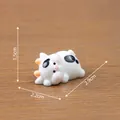 Statuetta di mucca in miniatura per decorazione, dimensioni 2,9 x 2,2 x 1,5 cm, bianco - Mucca