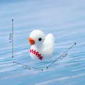Adorable miniature baseball duck figurine for garden landscaping and DIY decorations - Softball Style / 1.7x1.2x1.7cm / 4# Softball Duck