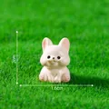 Cute miniature 2cm cream French Bulldog figurine for DIY garden micro-landscape decor - 2x1.6cm / Dalmatian Dog