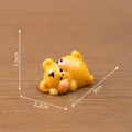 Simpatica miniatura di tigre gialla per decorazione fai-da-te con misure di 3 cm - Tigre