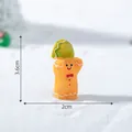 Miniatura di omino di pan di zenzero per decorazione micro paesaggio fai-da-te, 3,6cm - 3# Portatore di Pan di Zenzero 2 / 3,6x2cm