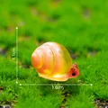 Figura miniatura de caracol de resina amarilla para decoración de micro paisajes - 1,6cm x 1,1cm / Amarillo