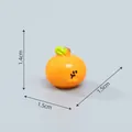 Linda figura de fruta naranja en miniatura para micropaisajes y decoración artesanal DIY - Naranja
