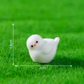 Figurine miniature d'oiseau blanc pour décoration de jardin micro paysage DIY - Oiseau Forme 8