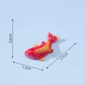 Detailed miniature red and yellow koi fish figurine for micro landscape DIY decor 2.7cm - Koi Series / 2# Golden Orange