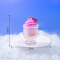 Miniature rainbow ice cream sundae model DIY accessory for micro landscape, 3.4x2cm - Style 1 Ice Cream Cup / 3.4x2.0cm