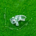 Figurine d'axolotl miniature à paillettes pour décoration de micro-paysage DIY, taille 2 cm - Axolotl Vert