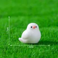 Petite figurine d'oiseau blanc miniature pour décoration de jardin DIY et paysage - Oiseau Forme 9