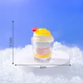 Miniature rainbow ice cream sundae cup decoration for DIY dollhouse miniature crafts - Style 2 Ice Cream Cup / 3.1x2.0cm