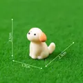 Miniature resin puppy figurine for garden DIY decor, 2.1cm height sitting dog model - Style 1 / Sitting