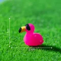 Detailed miniature pink flamingo figurine for micro landscape DIY garden decoration - 5# Flamingo (Sunglasses)