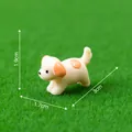 Adorable miniature puppy figurine for garden landscaping DIY decoration ornaments - Style 2 / Running