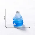 Figurine miniature de sapin de Noël spirale lumineuse bleue pour micro paysage 3,6x3cm - Sommet Nuage (Cloud Head) / 3.6 cm / Bleu