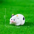 Μινιατούρα αγελάδα για διακόσμηση κήπου μικροτοπίου DIY 2,8 εκ. μήκος προϊόντος - 11# Πρηνής Αγελάδα