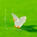 Leuchtende Miniatur-Taube für DIY-Mikrolandschaften, Maße 1,6x2,3cm Dekofigur. - Acht Tauben-Stile / 6# Leuchtende Flügel Spreizen