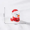 Miniature Santa Claus duck figurine for Christmas micro landscape DIY - 2.2cm tall - 1# Santa Claus Duck / 2.2x1.8cm