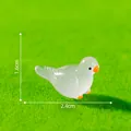 Miniatur-Leuchttaubenfigur für DIY-Mikrolandschaften, Maße betragen 2,4 cm x 1,6 cm - Acht Tauben-Stile / 7# Leuchtend Stehend