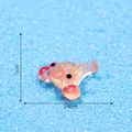 Miniature luminous pink octopus figurine for DIY fish tank micro-landscapes, 2.4cm size - Lobster / Orange Pink