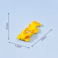 Realistic miniature yellow koi fish figurine for micro landscape DIY aquarium decor ornament - Koi Series / 8# Gold