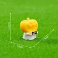 Miniature Halloween pumpkin ghost ghost holding sign figurine with 2.2x1.6x1.9cm dimensions - Pumpkin Ghost / Small Halloween