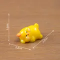 Statuetta in miniatura pulcino giallo per decorazione scrivania fai-da-te, 2,9cm - pulcino
