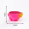 Luminous miniature pink dragon fruit for DIY micro-landscape decor, 3.5cm size - Fruit