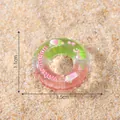 Miniatur-Wassermelone-Schwimmring für DIY-Sommerstranddekoration, 3,5 cm Durchmesser - 1 Stück / Wassermelone Stil (C2652)