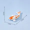 Miniature orange and white koi fish figurine for creative DIY mini landscape decoration - Koi Series / 11# Orange Spotted