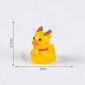 Niedliche Weihnachts-Entenfigur im Miniaturformat mit Rentiergeweih für Schneelandschaften - 6# Rentier Ente