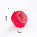 Creative luminous red bayberry fruit miniature charm for DIY micro landscape, 2.6cm - Waxberry