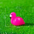 Mini pink flamingo resin figurine 1.8cm wide for DIY micro landscape garden decor - Head Down Flamingo (C1798) / 1.8x1.5cm / Head Down