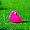 Miniature pink resin flamingo figurine for micro landscape decor, 1.7cm x 1.4cm. - Looking Back Flamingo (C1798) / 1.7x1.4cm / Looking Back