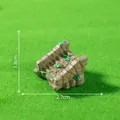 Miniature stone staircase for DIY micro landscape decoration, 2.7cm x 1.8cm. - 11# Straight Steps