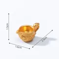 Ornement miniature de pichet en or pour maison de poupée avec dimensions précises - Mini Brocca (4# Vaisselle)