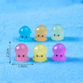 Colorful small glow-in-the-dark octopus resin figurines for DIY aquarium landscape decor - Octopus / 1 Piece