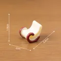 Miniature cream and red rocking chair for dollhouse micro landscapes, dimensions 2x2.2x1.9cm - Rocking Chair (C3042)