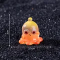 Adorable orange translucent rainbow monster figurine for DIY micro landscape decorations - Surprised Monster / Single Piece