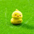 Cute miniature yellow duck figurine for DIY micro-landscape garden ornament 2cm - 2.1x2.0x1.7cm / 2# Cute