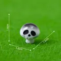 Figurine de champignon fantôme d'Halloween miniature pour jardin féerique, 1,6cm - Grand Champignon Crâne (6#)