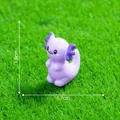 Purple luminous axolotl miniature resin ornament for micro-landscape DIY decor 1.8cm - 1.8cmx1.7cm / Purple