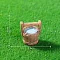 Miniature wooden well bucket for dollhouse micro landscape DIY decor, 2.8cm tall. - 2# Bucket