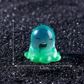 Cute green and blue gradient slime monster figurine for DIY micro landscape decor - Greedy Monster / Single Piece