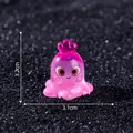 Mini cute pink monster ornament 3.2cm tall for micro landscape DIY decor - Dorky Monster / Single Piece