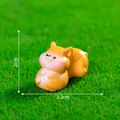 Miniature chubby squirrel figurine for micro-landscape DIY gardening decoration, 3.2cm size - Squeezing Style / 2cm x 3.2cm